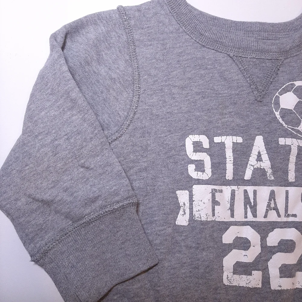 Childrens Place Fleece Lined Sporty Sweatshirt Soccer Athletic Boys 18 24 M